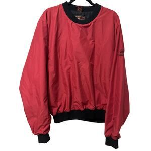 Proquip Men’s Windbreaker Pull over Golf Jacket Logo Red Size Lg
